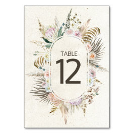 パステルボホニュートラル結婚フローラのテーブル番号 テーブルナンバー