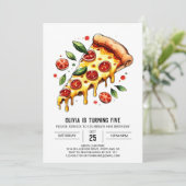 パステルボホピザバースデー 招待状 (スタンド正面)