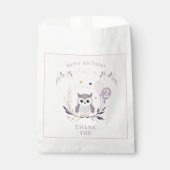 パステルボホフクロウ&バルーン誕生日 フェイバーバッグ (正面)