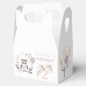 パステルボホフクロウ&バルーン誕生日 フェイバーボックス (オープン)