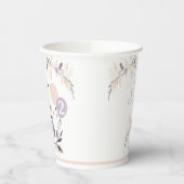 パステルボホフクロウ&バルーン誕生日 紙コップ (左)