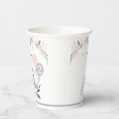 パステルボホフクロウ&バルーン誕生日 紙コップ (左)