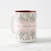 パステルボホフラワーブーケ ツートーンマグカップ (正面左)