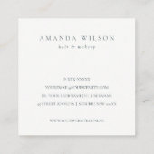 パステルボホフローラご注文の割引 スクエア名刺 (裏面)