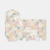 パステルボホフローラルパターンブライダルシャワー フェイバーボックス (折り畳みなし)