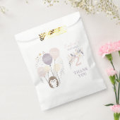 パステルボホヘッジホッグアンドバルーン誕生日 フェイバーバッグ (封をした状態)