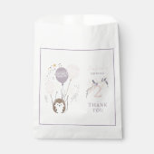 パステルボホヘッジホッグアンドバルーン誕生日 フェイバーバッグ (正面)