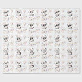 パステルボホラクーンアンドバルーン誕生日 ラッピングペーパー (フラット)