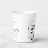 パステルボホラクーンアンドバルーン誕生日 紙コップ (左)