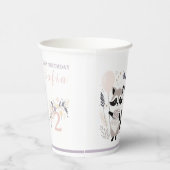 パステルボホラクーンアンドバルーン誕生日 紙コップ (右)