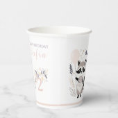 パステルボホラクーンアンドバルーン誕生日 紙コップ (右)