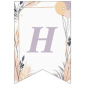 パステルボホラビットアンドバルーン誕生日 バンティングフラッグ (第2の旗)