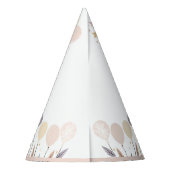 パステルボホラビットアンドバルーン誕生日 パーティーハット (裏面)