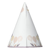 パステルボホラビットアンドバルーン誕生日 パーティーハット (裏面)