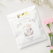 パステルボホラビットアンドバルーン誕生日 フェイバーバッグ (封をした状態)