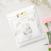 パステルボホラビットアンドバルーン誕生日 フェイバーバッグ (封をした状態)