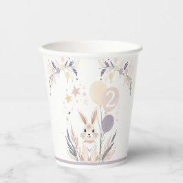 パステルボホラビットアンドバルーン誕生日 紙コップ