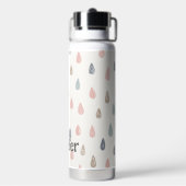 パステルボホレインドロップズピンクブルー金ゴールド追加 ウォーターボトル (背面)