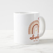 パステルボホレインボーアブエラタザデカフェコンスタブリケイド ジャンボコーヒーマグカップ (正面右)