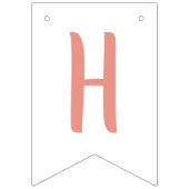 パステルボホレインボーガールズハッピーバースデー バンティングフラッグ (第2の旗)