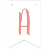 パステルボホレインボーガールズハッピーバースデー バンティングフラッグ (第3の旗)