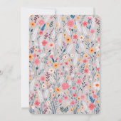 パステルボホワイルドフラワー誕生日カードデザイン 招待状 (裏面)