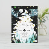 パステルボホーウッドランド誕生日 招待状 (スタンド正面)