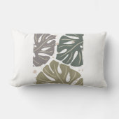 パステルボホ抽象芸術オーガニックエステティックスローピロ ランバークッション (正面)