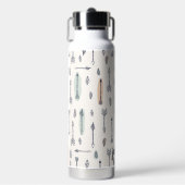 パステルボホ矢印の羽の追加の名前 ウォーターボトル (正面)
