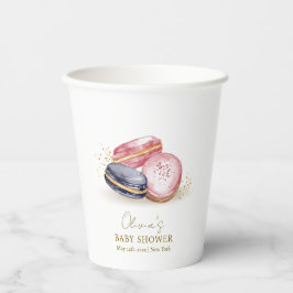 パステルボンジュールベベフランスのーマカロンベビーシャワー 紙コップ
