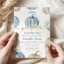 パステルボーカボチャはベビーシャワーの途中にある