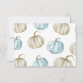 パステルボーカボンプキンベビーシャワーサンキュー サンキューカード (裏面)