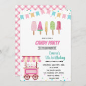 パステルポスクルポップショップ招待状 招待状 (正面/裏面)