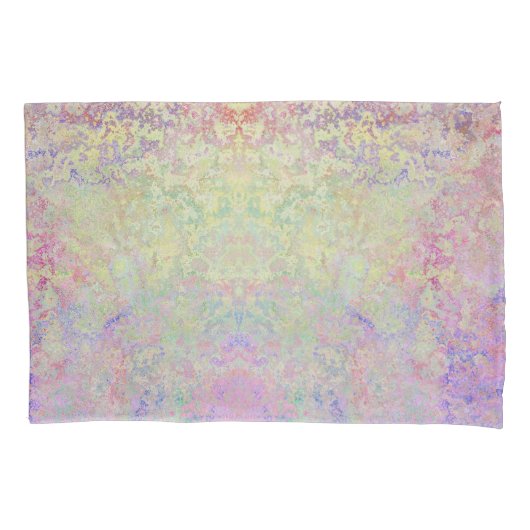 パステルポップ・アートのアルコカラフルールインク抽象芸術の 枕カバー (正面)