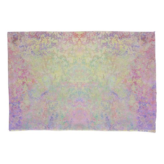 パステルポップ・アートのアルコカラフルールインク抽象芸術の 枕カバー (正面)