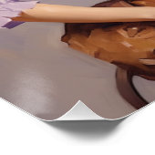 パステルポニー：女性のカーボーイウォールアート ポスター (コーナー)