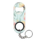 パステルポピーの花と自然屋内をもたらす キーホルダー栓抜き (裏面)