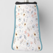 パステルポピーフローラガーデンパターン ゴルフヘッドカバー (回転90)