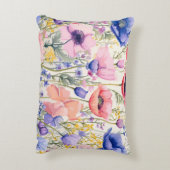 パステルポピー開花アクセントピロー アクセントクッション (裏面(縦))