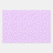 パステルポーがピンクのブルーと紫のペット愛好家をプリント ラッピングペーパーシート (正面3)