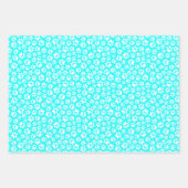 パステルポーがピンクのブルーと紫のペット愛好家をプリント ラッピングペーパーシート (正面2)