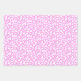 パステルポーがピンクのブルーと紫のペット愛好家をプリント ラッピングペーパーシート