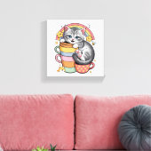 パステルポーズ&レインボーシップス キャンバスプリント (インサイチュ (リビング))