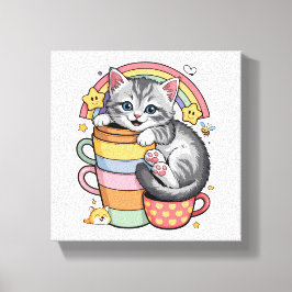 パステルポーズ&レインボーシップス キャンバスプリント