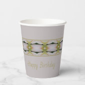 パステルマウベパターン 紙コップ (裏面)