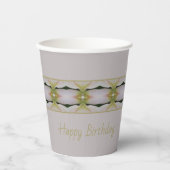 パステルマウベパターン 紙コップ (正面)