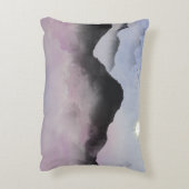 パステルマウンテンシルエット | ミニマル自然 アクセントクッション (裏面(縦))