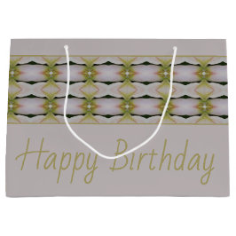 パステルマウヴモダンパターン ラージペーパーバッグ