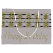 パステルマウヴモダンパターン ラージペーパーバッグ (裏面)