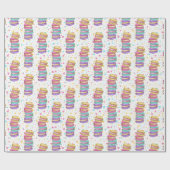 パステルマカロン誕生日 ラッピングペーパー (フラット)